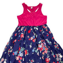 Load image into Gallery viewer, Girls Zara, lined floral cotton summer dress, EUC, size 13-14 , L: 75cm
