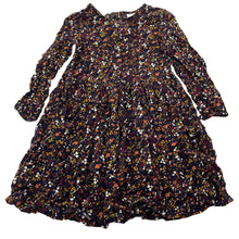 Load image into Gallery viewer, Girls Mango, floral viscose long sleeve dress, EUC, size 7, L: 62cm