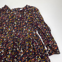 Load image into Gallery viewer, Girls Mango, floral viscose long sleeve dress, EUC, size 7, L: 62cm