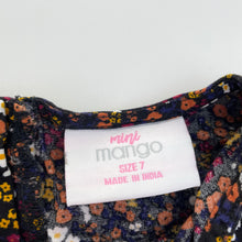Load image into Gallery viewer, Girls Mango, floral viscose long sleeve dress, EUC, size 7, L: 62cm