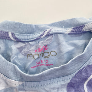 Girls Mango, cotton casual dress, GUC, size 12, L: 62cm