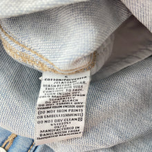 Load image into Gallery viewer, Girls Target, stretch denim overalls / shortalls (green mark back strap), FUC, size 5,  