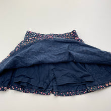 Load image into Gallery viewer, Girls Anko, floral cotton skirt, built-in shorts, elasticated, GUC, size 3,  