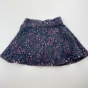 Girls Anko, floral cotton skirt, built-in shorts, elasticated, GUC, size 3,  