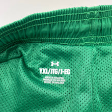Load image into Gallery viewer, Boys Under Armour, green sports / activewear shorts, size YXL, EUC, size 14-16,  