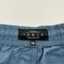 Load image into Gallery viewer, Boys INDIE, lightweight board shorts, elasticated, GUC, size 14,  