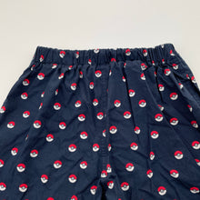 Load image into Gallery viewer, Boys UNIQLO, Pokemon lightweight cotton shorts, elasticated, GUC, size 8,  