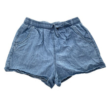 Load image into Gallery viewer, Girls Target, chambray cotton shorts, elasticated, GUC, size 10,  
