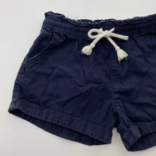 Load image into Gallery viewer, Girls Milkshake, navy cotton shorts, elasticated , GUC, size 8,  