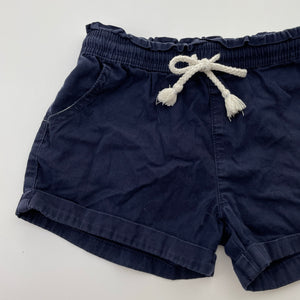 Girls Milkshake, navy cotton shorts, elasticated , GUC, size 8,  