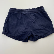 Load image into Gallery viewer, Girls Milkshake, navy cotton shorts, elasticated , GUC, size 8,  