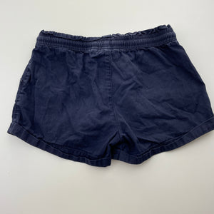 Girls Milkshake, navy cotton shorts, elasticated , GUC, size 8,  