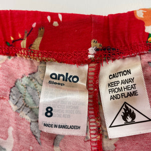 Girls Anko, Christmas cotton pyjama shorts, EUC, size 8,  