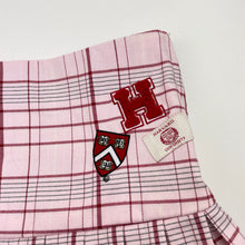 Load image into Gallery viewer, Girls HARVARD UNIVERSITY, checked, box-pleat skirt, adjustable, L:36cm, EUC, size 6-7,  