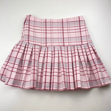 Load image into Gallery viewer, Girls HARVARD UNIVERSITY, checked, box-pleat skirt, adjustable, L:36cm, EUC, size 6-7,  
