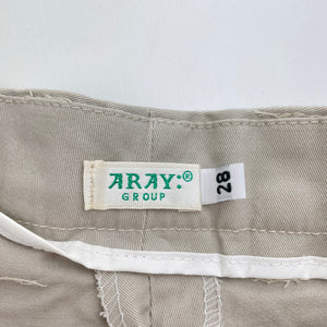 Boys ARAY group, stretch cotton chino shorts, waist: 34cm across, EUC, size 10,  
