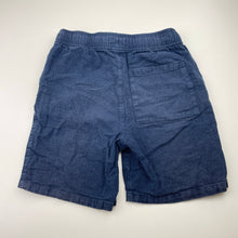 Load image into Gallery viewer, Boys Anko, navy linen / cotton shorts, elasticated, GUC, size 10,  