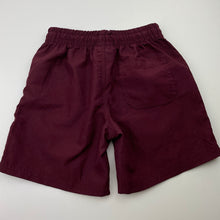 Load image into Gallery viewer, Unisex SCHOOL ZONE, marron school sports shorts, elasticated, EUC, size 4,  