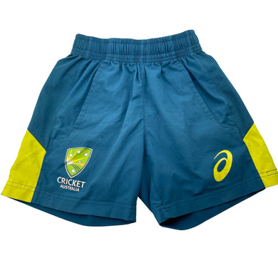 Unisex ASICS, Cricket Australia sports shorts, FUC, size 8,  