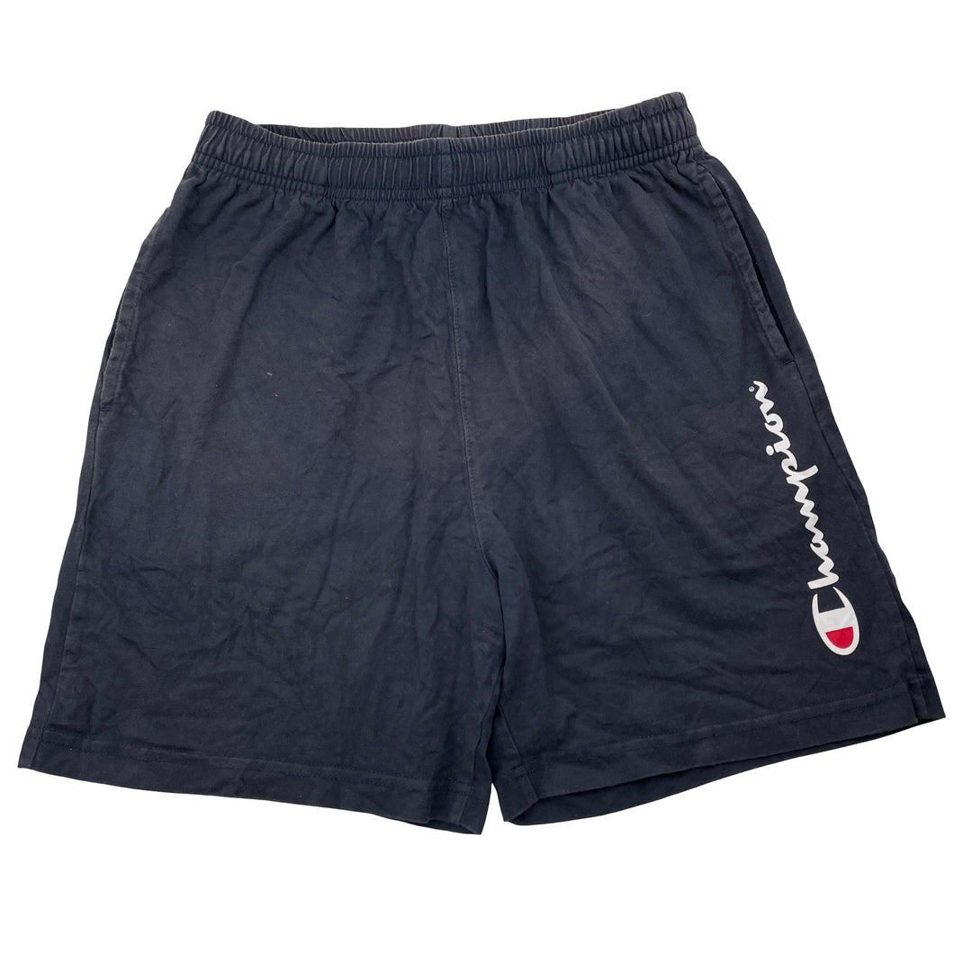 Boys Champion, navy cotton sports shorts (wash fade), FUC, size 14,  
