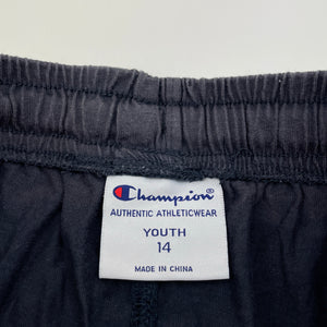 Boys Champion, navy cotton sports shorts (wash fade), FUC, size 14,  