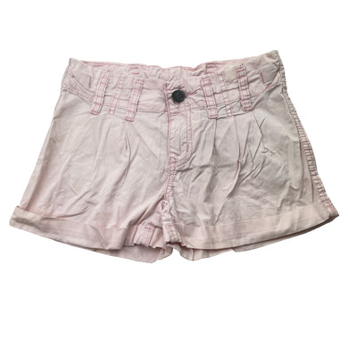 Girls Pumpkin Patch, pink lightweight cotton shorts, adjustable, FUC, size 7,  