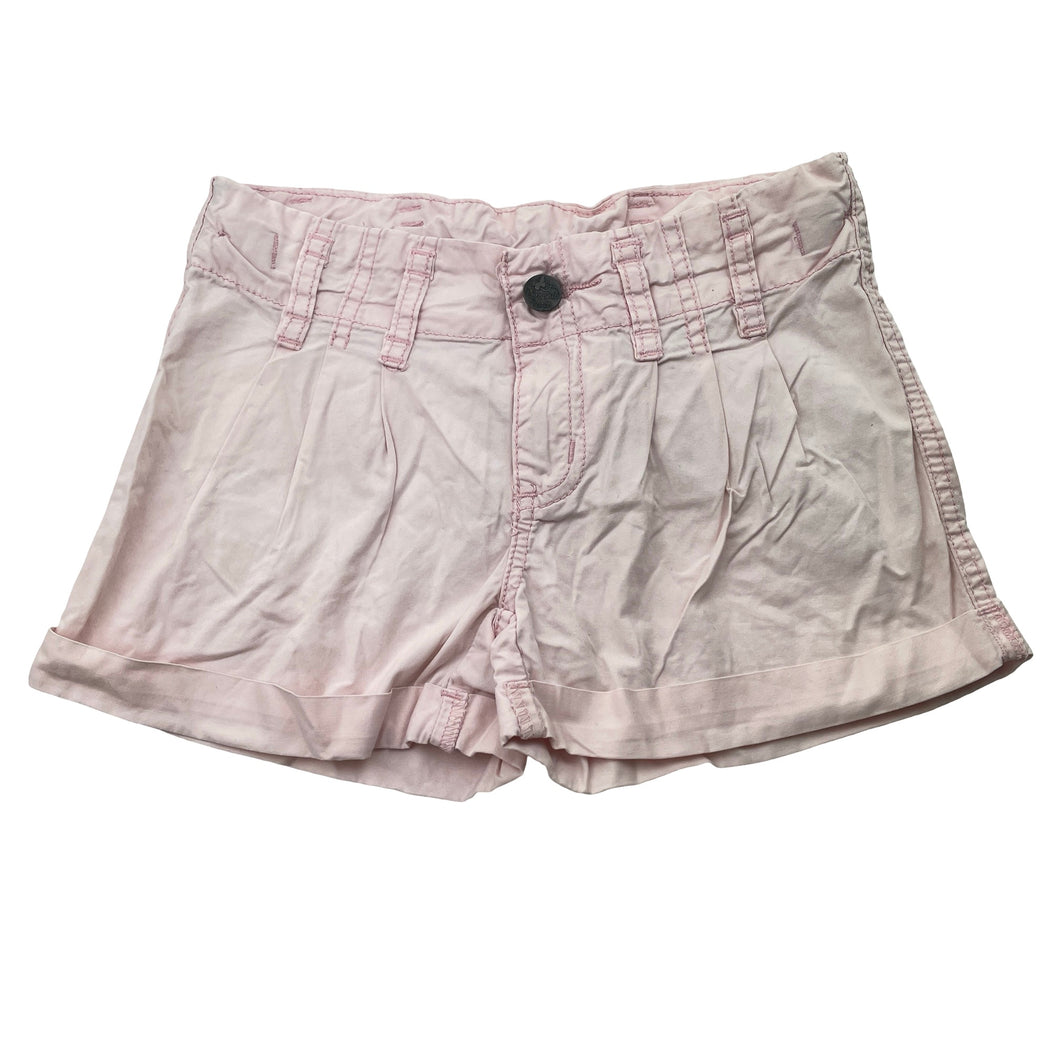 Girls Pumpkin Patch, pink lightweight cotton shorts, adjustable, FUC, size 7,  