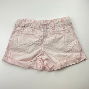 Girls Pumpkin Patch, pink lightweight cotton shorts, adjustable, FUC, size 7,  