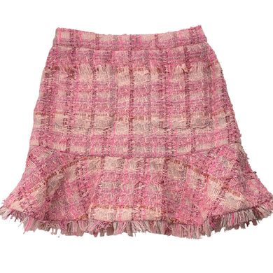 Girls Bardot Junior, lined, woven skirt, adjustable, L: 35cm, GUC, size 8,  