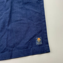 Load image into Gallery viewer, Boys Zara, blue linen / cotton shorts, elasticated, GUC, size 13-14,  