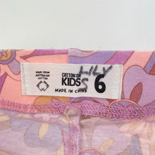 Load image into Gallery viewer, Girls Cotton On, floral bike shorts, elasticated, FUC, size 6,  