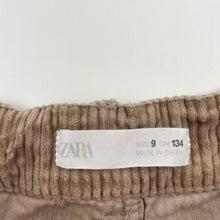 Load image into Gallery viewer, Girls Zara, corduroy cotton skort / shorts, adjustable, GUC, size 9,  