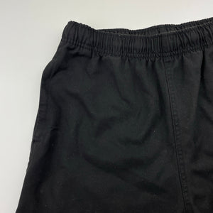 Unisex Anko, black school shorts, elasticated, EUC, size 14,  
