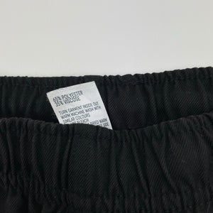 Unisex Anko, black school shorts, elasticated, EUC, size 14,  