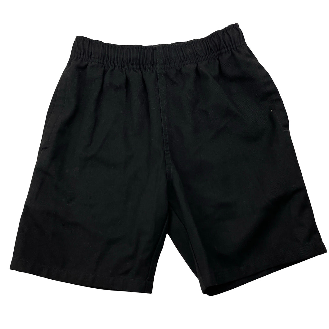 Unisex Anko, black school shorts, elasticated, EUC, size 8,  