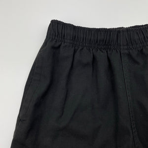 Unisex Anko, black school shorts, elasticated, EUC, size 8,  