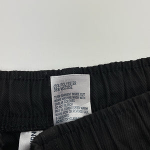 Unisex Anko, black school shorts, elasticated, EUC, size 8,  