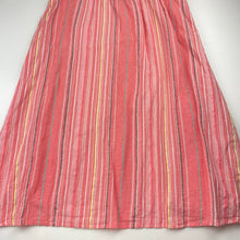 Load image into Gallery viewer, Girls M &amp; Co, cotton-lined coral summer dress, EUC, size 9-10, L: 80cm