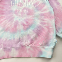 Load image into Gallery viewer, Girls GHANDA, tie-dyed  cotton sweater / jumper (marks front &amp; back), FUC, size 5-6,  