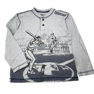 Boys Osh Kosh, cotton long sleeve top (light marks), FUC, size 8,  