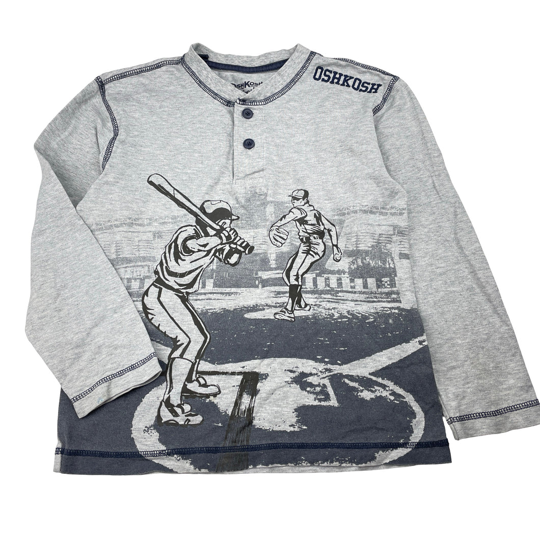 Boys Osh Kosh, cotton long sleeve top (light marks), FUC, size 8,  