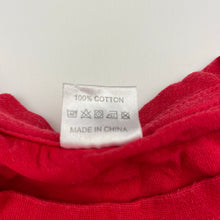 Load image into Gallery viewer, Unisex red, cotton Christmas tee / top, GUC, size 6,  