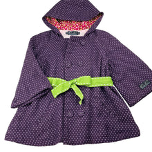 Load image into Gallery viewer, Girls Oobi, cotton-lined jacket / coat (top button missing, spare attached), GUC, size 5-6,  