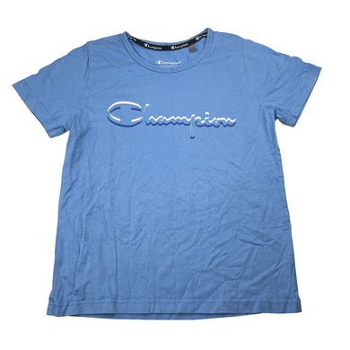 Unisex Champion, blue cotton tee / top, GUC, size 10,  