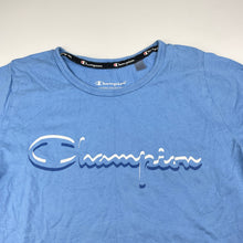 Load image into Gallery viewer, Unisex Champion, blue cotton tee / top, GUC, size 10,  