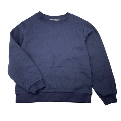Unisex H&M, navy fleece-lined sweater / jumper, EUC, size 7-8,  