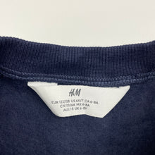 Load image into Gallery viewer, Unisex H&amp;M, navy fleece-lined sweater / jumper, EUC, size 7-8,  