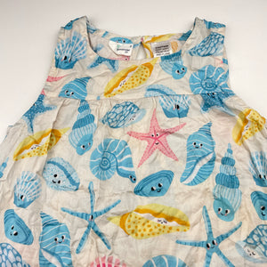 Girls Peter Alexander, lightweight cotton pyjama top (small mark lower front), FUC, size 6,  