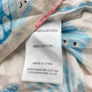 Girls Peter Alexander, lightweight cotton pyjama top (small mark lower front), FUC, size 6,  
