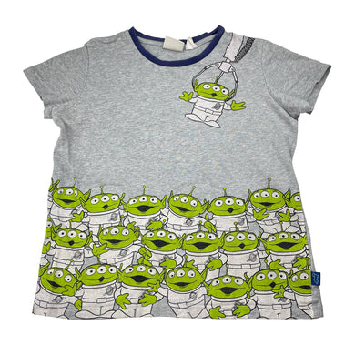 Boys Peter Alexander, Toy Story cotton pyjama top (wash fade, cracked print), FUC, size 8,  